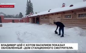 Владимир Цой с котом Василием показал обновлённый «Дом станционного смотрителя»