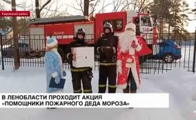 В Ленобласти проходит акция «Помощники пожарного Деда Мороза»