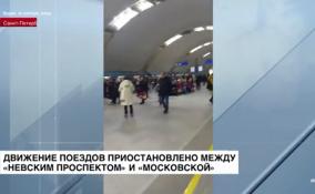 Движение по синей ветке метро восстановили в Петербурге