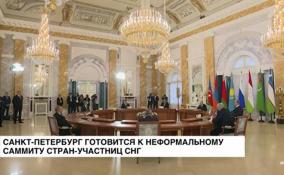 Петербург готовится к неформальному саммиту стран-участниц СНГ