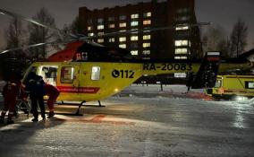 Вертолеты санитарной авиации в Ленобласти доставили в больницы 348 пациентов за 2022 год