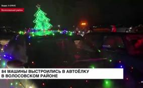 В Волосовском районе 84 машины выстроились в автоёлку