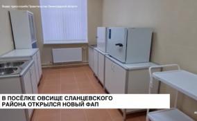 В поселке Овсище Сланцевского района открылся новый ФАП