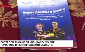 Гастроли ансамбля «Донбасс» из ДНР начались в Ленобласти