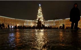 Демонтаж новогодней елки на Дворцовой площади завершится ночью 25 января