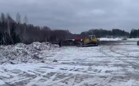 Во Всеволожском районе пресечен незаконный сброс отходов