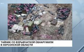 Тайник с сотнями снарядов и взрывчаткой обнаружили в Херсонской области