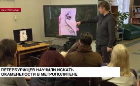 Петербуржцев научили искать окаменелости в метрополитене