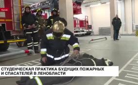 В Ленобласти пройдет студенческая практика будущих пожарных и спасателей