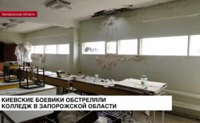 Киевские боевики ударили по зданию колледжа в Запорожской области