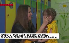 Педагог из Ломоносовского района оказалась лучшей в номинации «Воспитатель года»