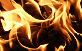 Субботним утром в Выборгском районе тушили крупный пожар