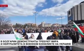 В Болгарии демонстранты требуют мира и нейтралитета в военном конфликте на Украине