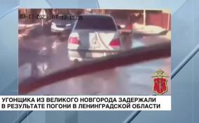 Угонщика из Великого Новгорода задержали в результате погони в Ленобласти