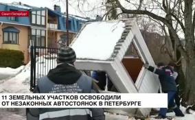 В Петербурге освободили 11 земельных участков от незаконных автостоянок