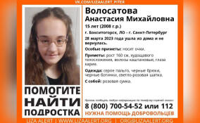 В Петербурге нашли пропавшую 15-летнюю Настю Волосатову