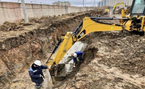 В Киришах строят 2,5-километровый водопровод
