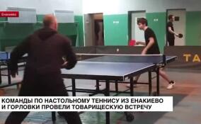 В Енакиево прошла товарищеская встреча по настольному теннису между командами городов-побратимов