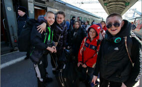 Из Петербурга в Ленобласть: детей из Енакиево встретили на Московском вокзале