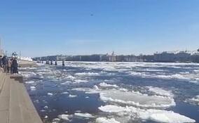 Ладожский лёд идёт по Неве в Северной столице