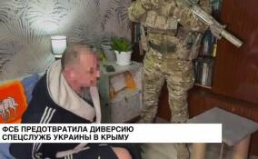 ФСБ предотвратила диверсию спецслужб Украины в Крыму