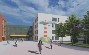 Мурал с изображением Осиновецкого маяка появится на фасаде школы в Янино
