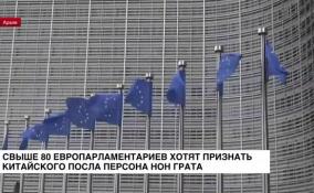 Свыше 80 европарламентариев хотят признать китайского посла персона нон грата