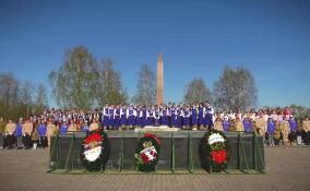 В городе Сланцы песня "День Победы" прозвучала в исполнении местных творческих коллективов