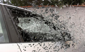 В Лужском районе водительница на "Рено" влетела в столб, погиб пассажир