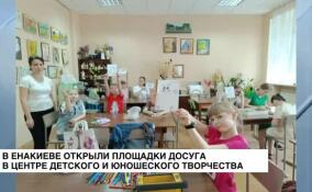 В Енакиевском центре детского и юношеского творчества открыли площадки досуга