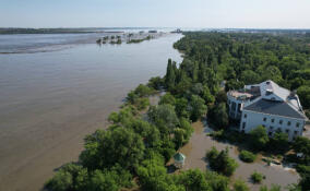 Новая Каховка оказалась затоплена из-за разрушений на Каховской ГЭС