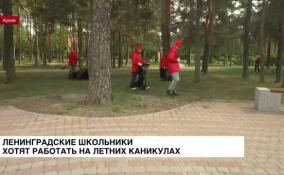 Ленинградские школьники хотят работать на летних каникулах