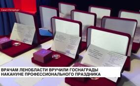 Врачам Ленобласти вручили госнаграды накануне профессионального праздника