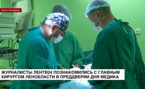 В преддверии Дня медика корреспонденты ЛенТВ24 познакомились с главным хирургом Ленобласти