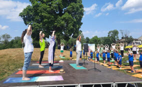 В Гатчине состоялся IX Международный День йоги