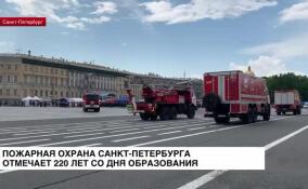 На Дворцовой площади свое 220-летие отмечает пожарная охрана Санкт-Петербурга
