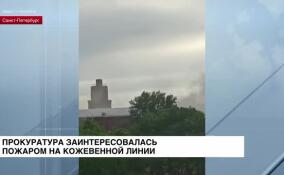 Прокуратура разбирается в обстоятельствах и причинах пожара на Васильевском острове