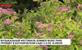 Музыкальный фестиваль Summer Music Park пройдет в Ботаническом саду с 8 по 16 июля