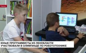Юные программисты из Ленобласти участвовали в олимпиаде по робототехнике
