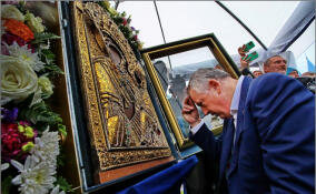 Торжество в честь 640-летия чудотворной иконы Божией Матери Тихвинской в объективе ЛенТВ24