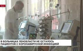 В больницах Ленобласти не осталось пациентов с коронавирусной инфекцией