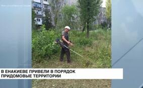 В Енакиево привели в порядок придомовые территории и дворы в нескольких районах города