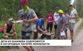 В Ленобласти первую летнюю смену посетили около 50 ребят из Енакиево