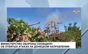 Минобороны сообщило об отбитых атаках на Донецком направлении