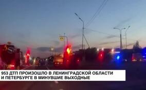 В Ленобласти и Петербурге в минувшие выходные произошло 953 ДТП