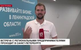 Встреча с предпринимателями Ленобласти проходит в центре «Мой бизнес» в Петербурге
