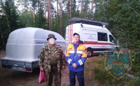 Спасатели несколько часов искали в лесу в Приозерском районе мужчину