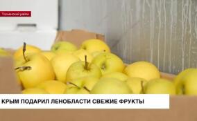 Ко Дню Ленинградской области Крым отправил в регион 10 тонн яблок