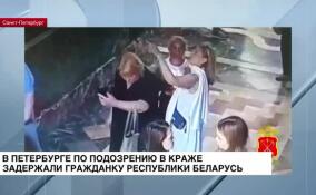 В Петербурге по подозрению в краже задержали гражданку Республики Беларусь