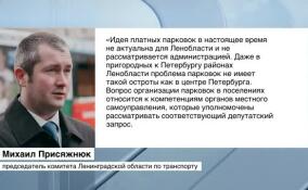 Михаил Присяжнюк: платные парковки в Мурино и Кудрово в ближайшее время не появятся
